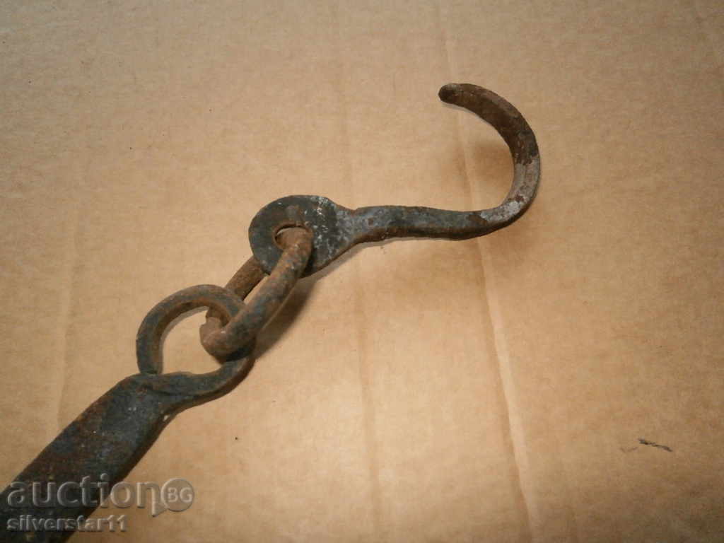 Auction  Old forged scraping hook