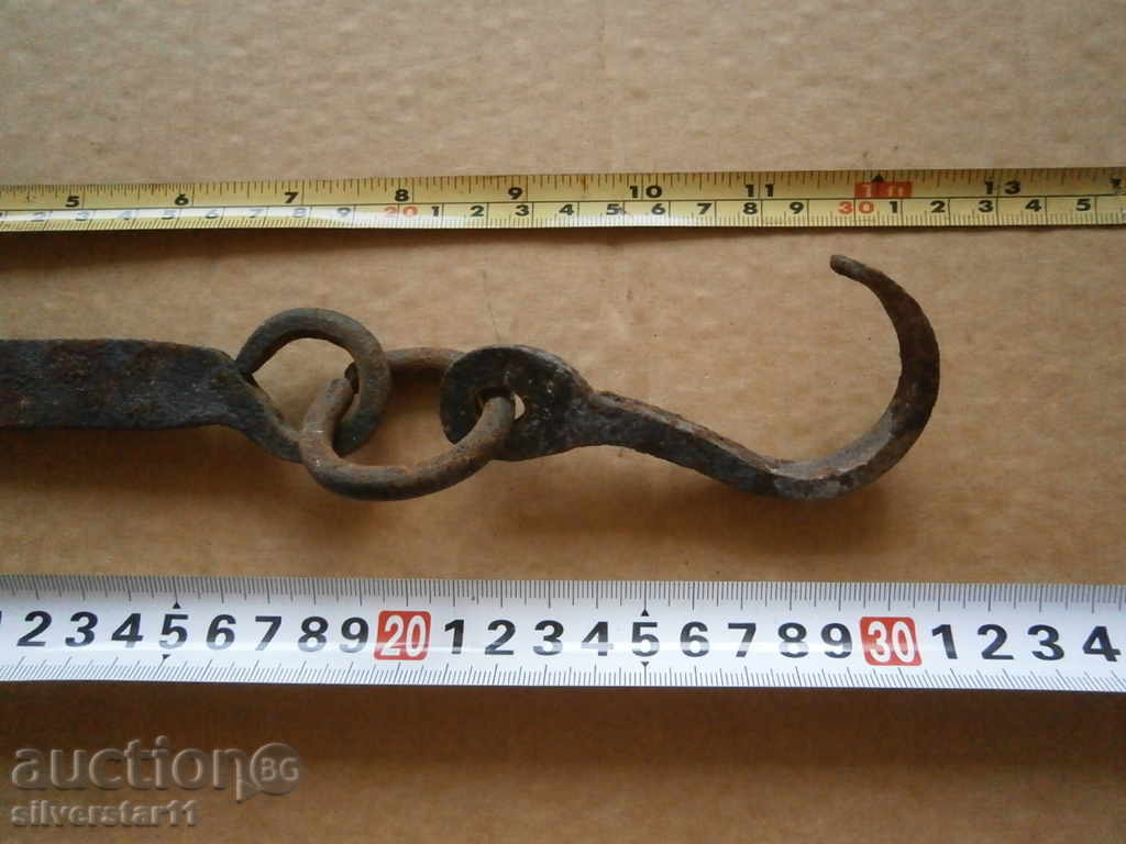 Old forged scraping hook - 7