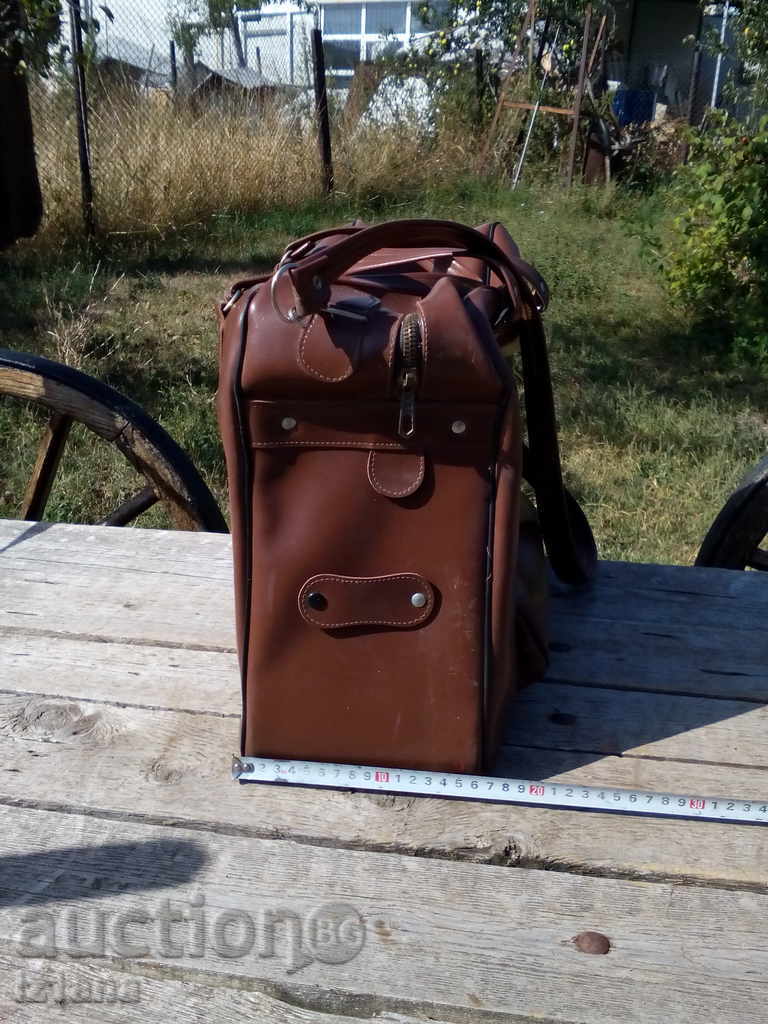 An old leather bag, a bag with price 35.00 BGN | € 17.90