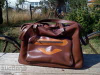 Παλιά δερμάτινη τσάντα satchel