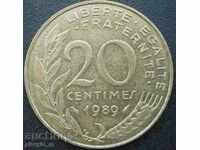 Franța - 10 centime 1989