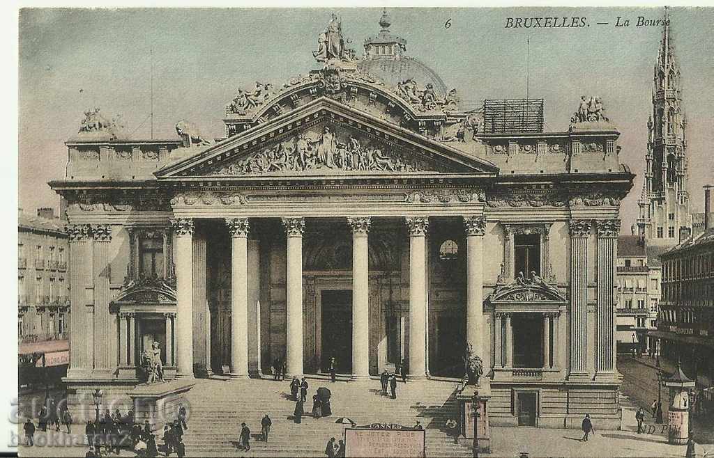 Παλιά καρτ ποστάλ Βρυξέλλες Exchange
