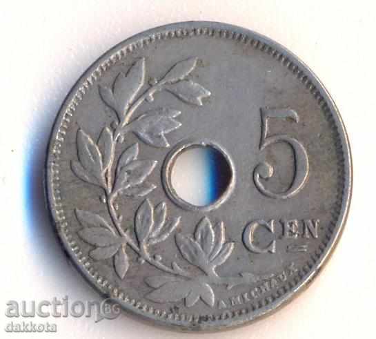 Belgia 5 centime 1910