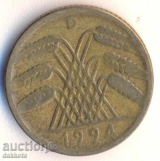 Germany 10 reysspennig 1924d with price 1.20 BGN | € 0.61