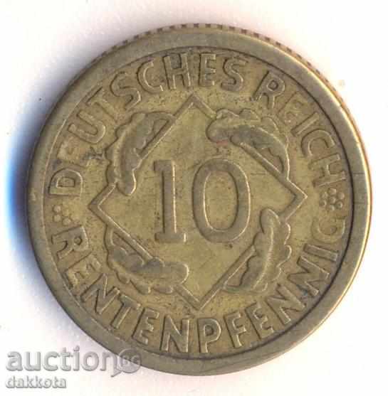 Германия 10 рентенпфенига 1924a