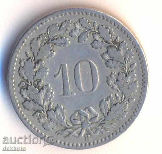 Швейцария 10 рапена 1883 година