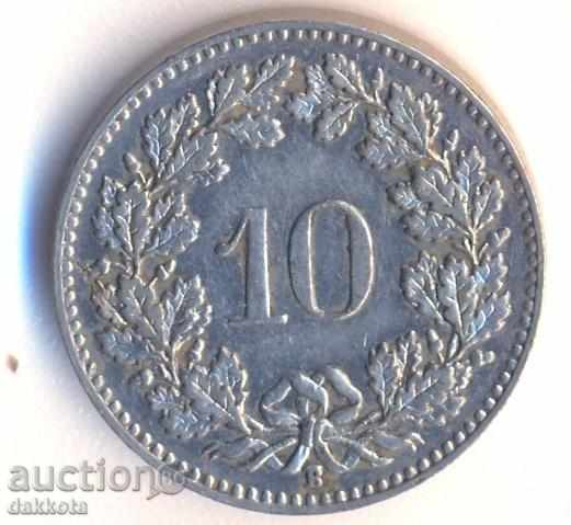 Швейцария 10 рапена 1934 година