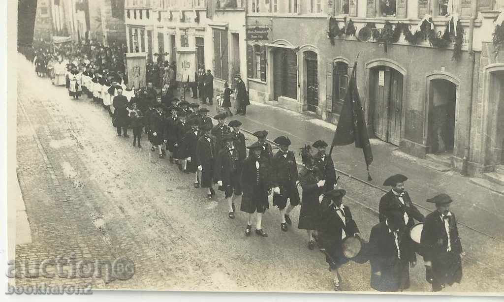Old photo, parade in Germany
