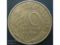 Γαλλία - 10 centimes 1963