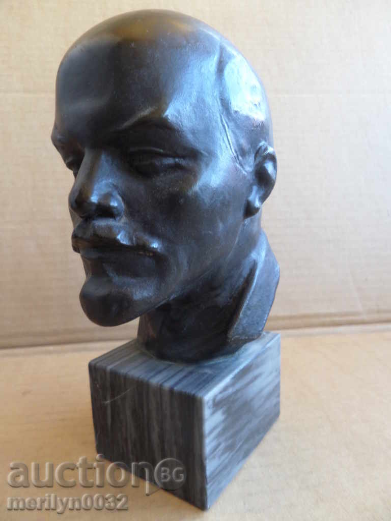 Aluminum bust of Lenin, figure, plastic, statuette - 6 Aluminum bust of Lenin, figure, plastic, statuette - 6