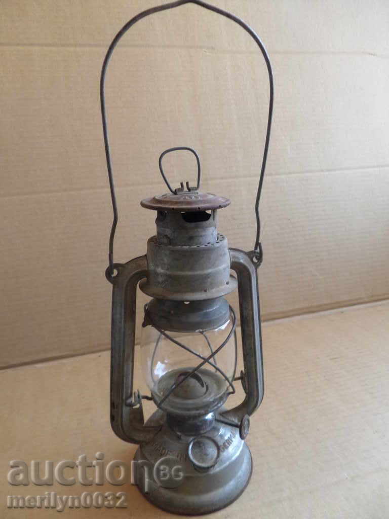 Стар немски фенер, лампа, прожектор светилник
