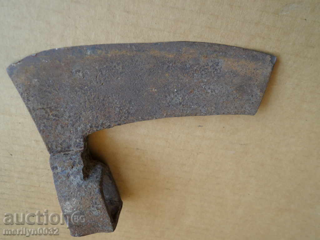 Old ax, curved toothed saber hat without gland - 5