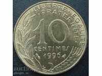 Franța - 10 centime 1996
