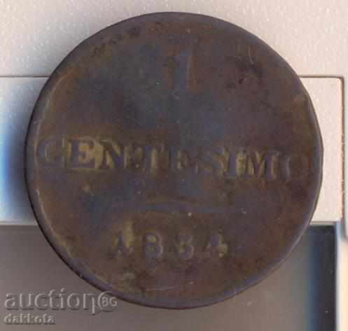 Италия Ломбардска Венеция 1 чентезимо 1834м с цена 4.60 лв. | € 2.35 Италия Ломбардска Венеция 1 чентезимо 1834м с цена 4.60 лв. | € 2.35