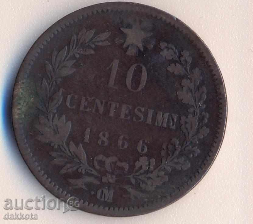 Италия 10 чентезими 1862.ОМ