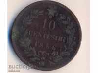 Ιταλία 10 centesimi 1862.OM