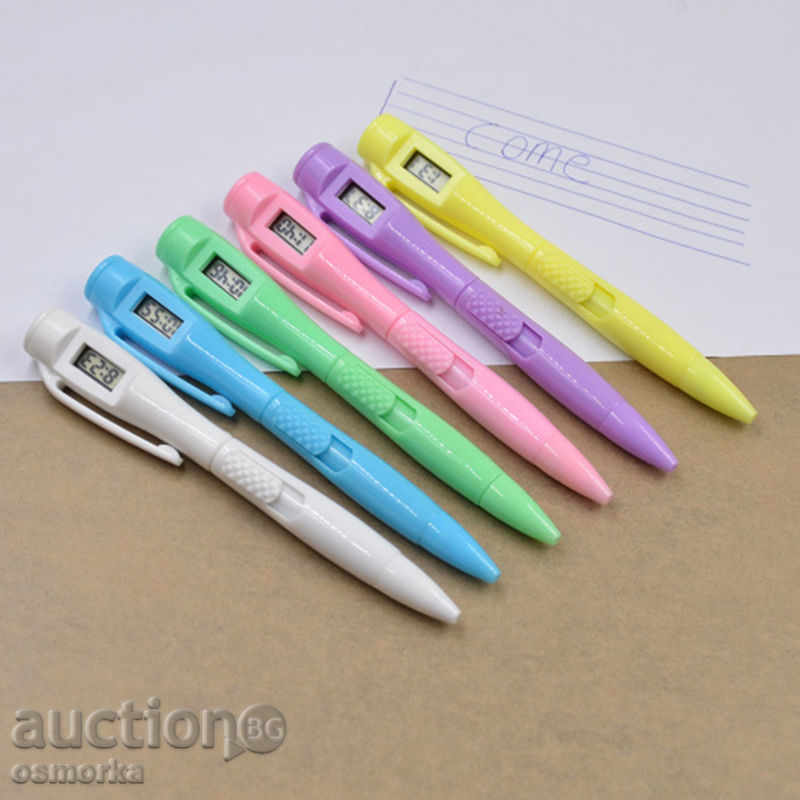 Auction Chemist with electronic clock - pink pen date pupil Auction Chemist with electronic clock - pink pen date pupil