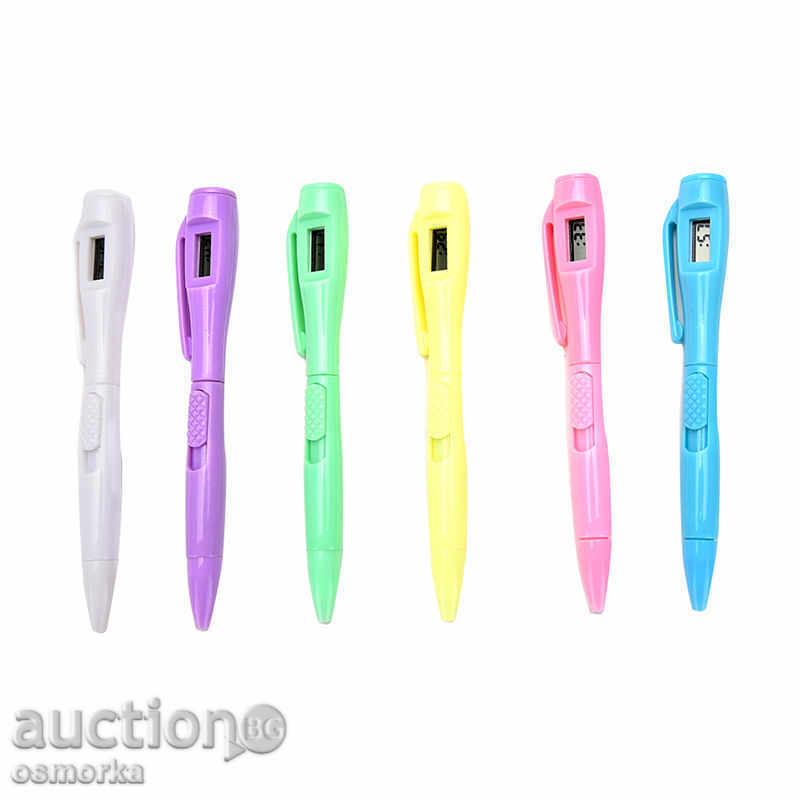Delivery of Chemist with electronic clock - pink pen date pupil Delivery of Chemist with electronic clock - pink pen date pupil
