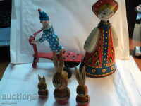 LOT OLD METAL TOYS-RUSSIAN.