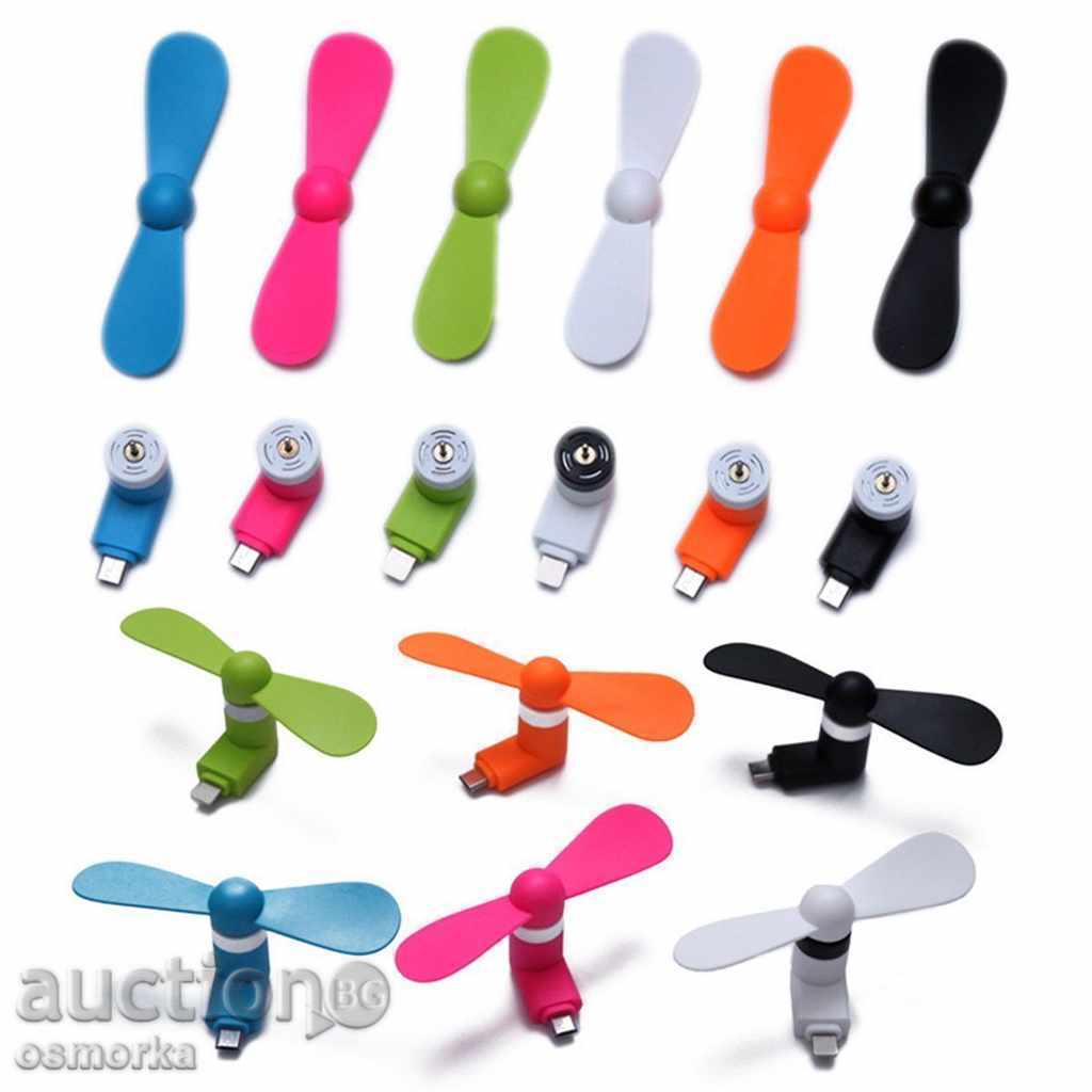 Micro USB fan for phone tablet mini fan new - 5