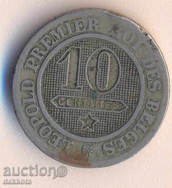 Belgium 10 centimeters 1862 year