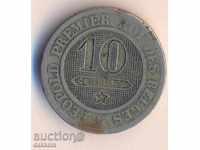 Belgia 10 centime 1862