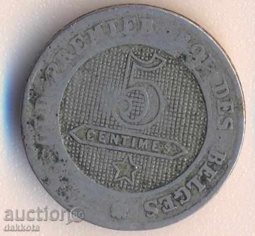Belgium 5 centimeters 1861 year