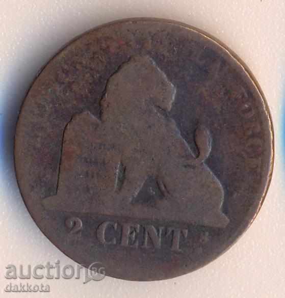 Belgia 2 centime 1862