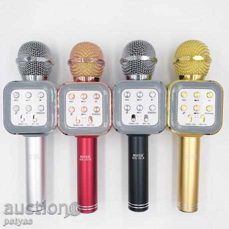 Delivery of Wireless Bluetooth Karaoke Microphone with built-in speaker WS-1818 Delivery of Wireless Bluetooth Karaoke Microphone with built-in speaker WS-1818