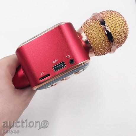 Wireless Bluetooth Karaoke Microphone with built-in speaker WS-1818 - 5 Wireless Bluetooth Karaoke Microphone with built-in speaker WS-1818 - 5