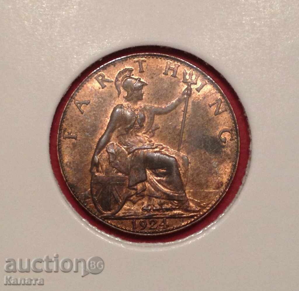 Ηνωμένο Βασίλειο φαρθίνγκ 1924 μ.Χ με τιμή 15.00 BGN | € 7.67 Ηνωμένο Βασίλειο φαρθίνγκ 1924 μ.Χ με τιμή 15.00 BGN | € 7.67