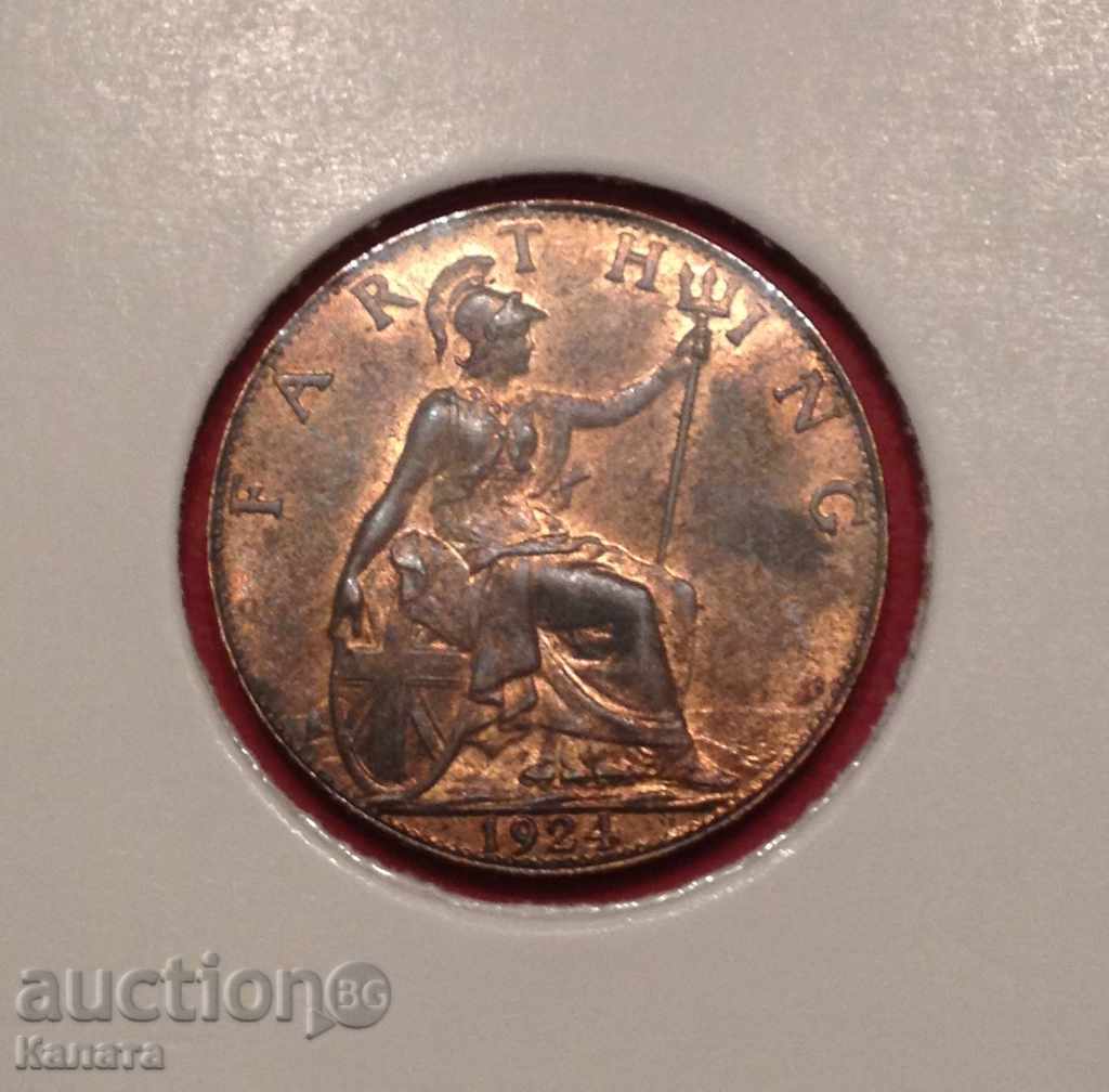 Δημοπρασία Ηνωμένο Βασίλειο φαρθίνγκ 1924 μ.Χ Δημοπρασία Ηνωμένο Βασίλειο φαρθίνγκ 1924 μ.Χ