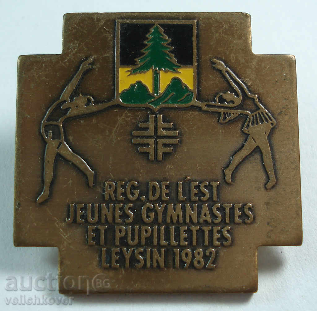 15772 Швейцария медал състезания по гимнастика 1982г.