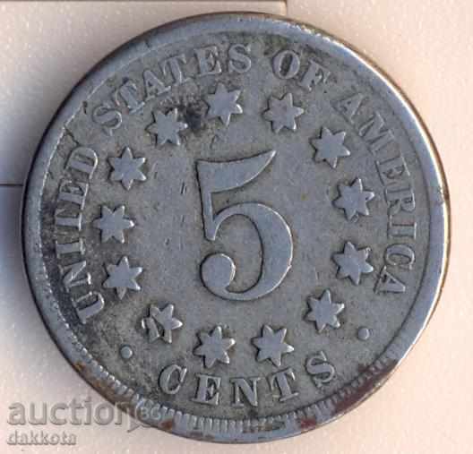ΗΠΑ 5 σεντς 1867 με τιμή 42.50 BGN | € 21.73 ΗΠΑ 5 σεντς 1867 με τιμή 42.50 BGN | € 21.73