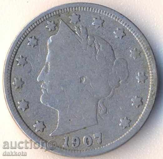 САЩ 5 цента 1907 година с цена 3.50 лв. | € 1.79 САЩ 5 цента 1907 година с цена 3.50 лв. | € 1.79