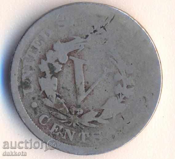 Statele Unite ale Americii 5 cenți 1890