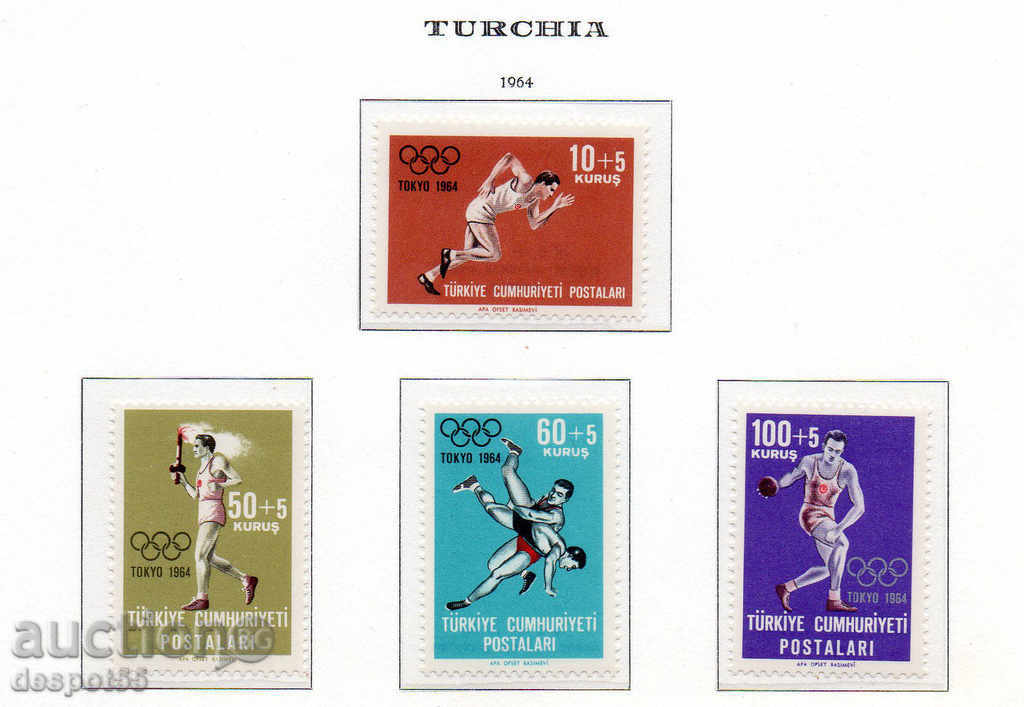 1964. Turcia. Jocurile Olimpice de vară - Tokyo.