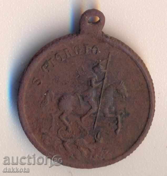 Медалче от 19 век регина Виктория/Сейнт Джорджо