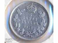 Canada 5 cenți 1918