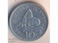 Falkland Islands 10 cents 1983, sea lion