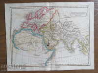 1826 - OLD SHREWSBURY SCHOOL ATLAS MAP - ORIGINAL +