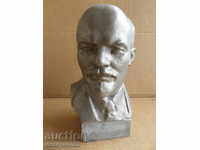Aluminum bust of Lenin, figure, plastic, statuette