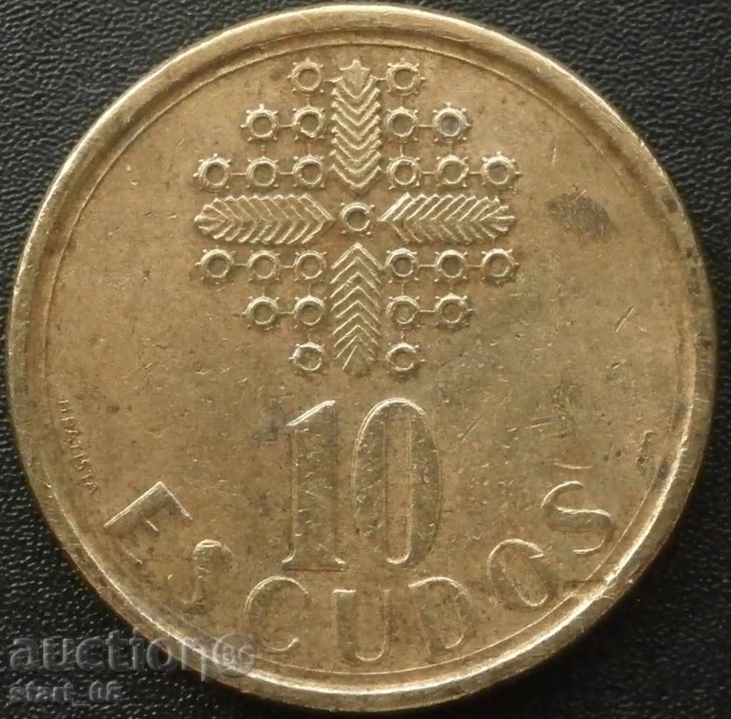 Portugal 10 escudo 1990