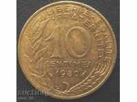 Γαλλία - 10 centimes 1980