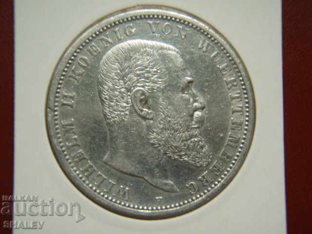 5 Mark 1907 F Wurttemberg (Germania) - AU - 6