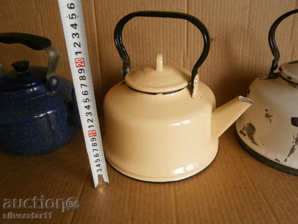 lot teapot teapots enameled 3 large teapot with price 51.00 BGN | € 26.08 lot teapot teapots enameled 3 large teapot with price 51.00 BGN | € 26.08