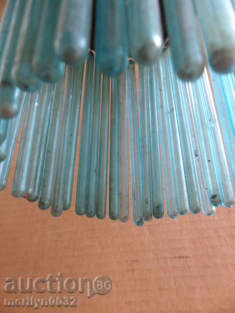Delivery of Old lamp bronze lampshade blue glass chandelier lantern Delivery of Old lamp bronze lampshade blue glass chandelier lantern
