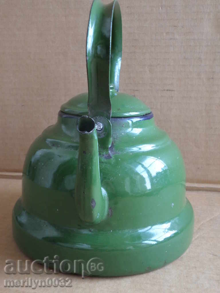 Auction Enamelled teapot kettle, enamel container, USSR Auction Enamelled teapot kettle, enamel container, USSR