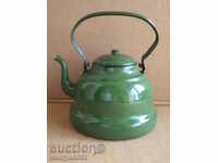 Enamelled teapot kettle, enamel container, USSR