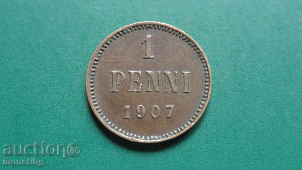 Russia (for Finland) 1907 - 1 penny - 5 Russia (for Finland) 1907 - 1 penny - 5